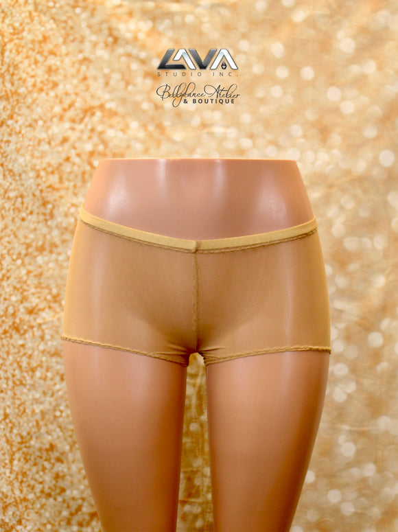 Nude Beige Mesh Shorts (M/L)