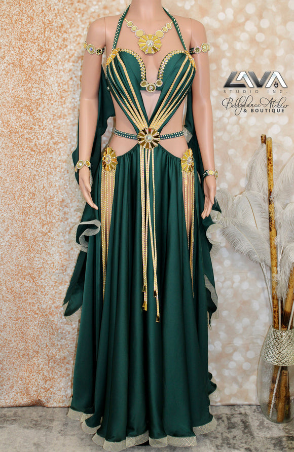 Emerald Goddess Dress (M)