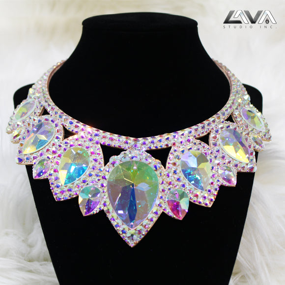 Large Crystal Necklace for Bellydancers