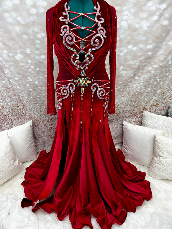 Ruby Red Glamorous Gown (XL)